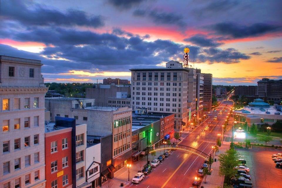 downtown Flint at sunset - take a chef Private Chef in Flint header