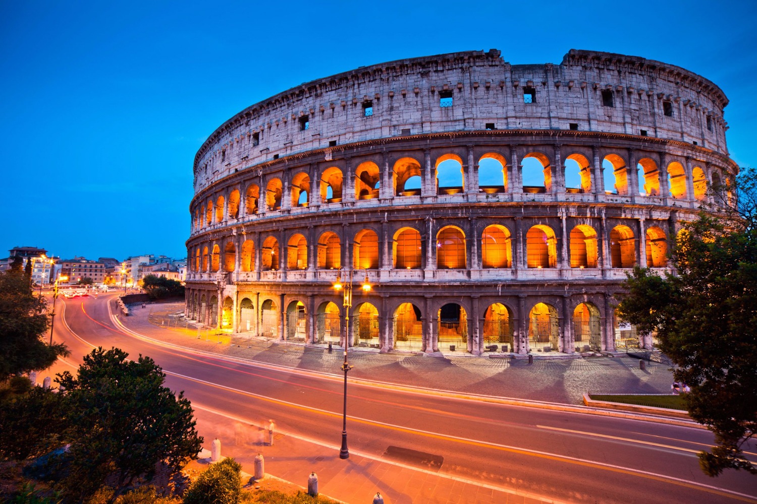 Colosseo di Roma illuminato Chef Privato Roma header