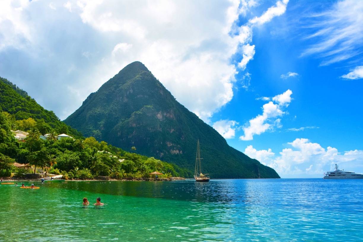 Amazing air views of Soufriere´s beach Amazing air views of Soufriere´s beach - Take a Chef