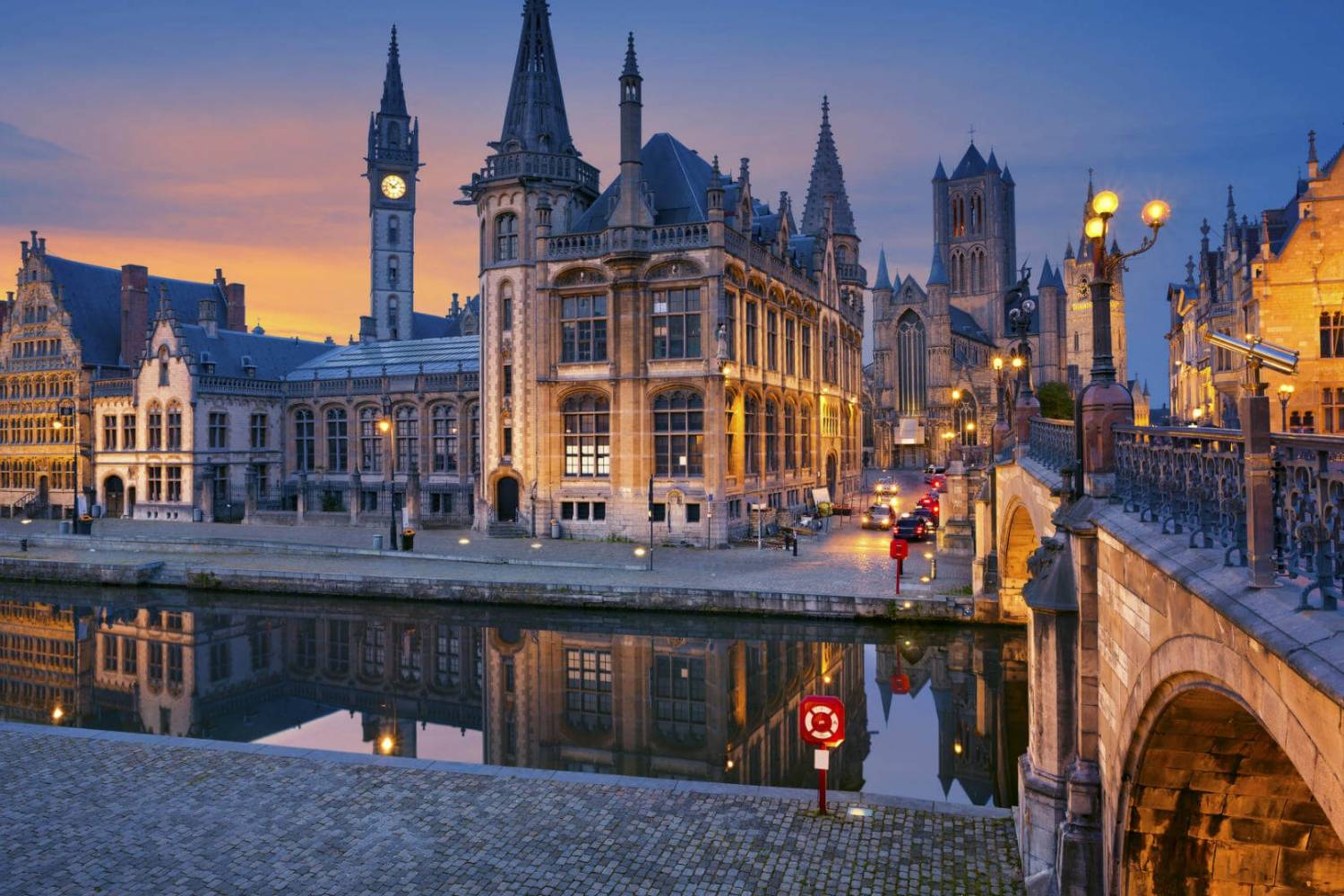 Une vue imprenable sur Gante Chef a Domicile à Belgique header