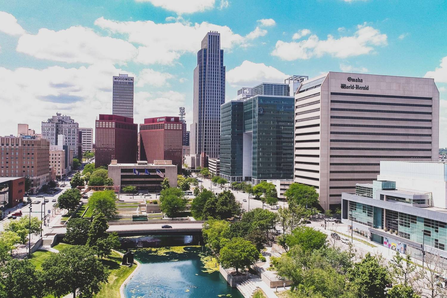 Areal view of Omaha Areal view of Omaha - Take a Chef