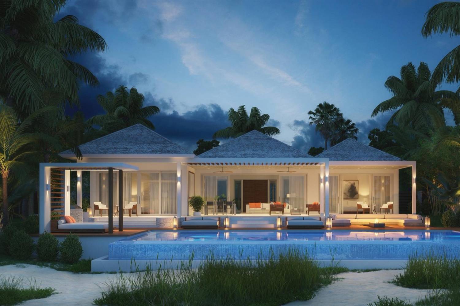 View of a villa in Leeward, Turks and Caicos Private chef in Leeward, Turks and Caicos header