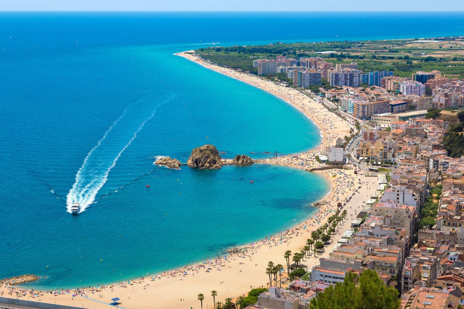 Vista de playa de Blanes Vista de playa de Blanes - Take a Chef