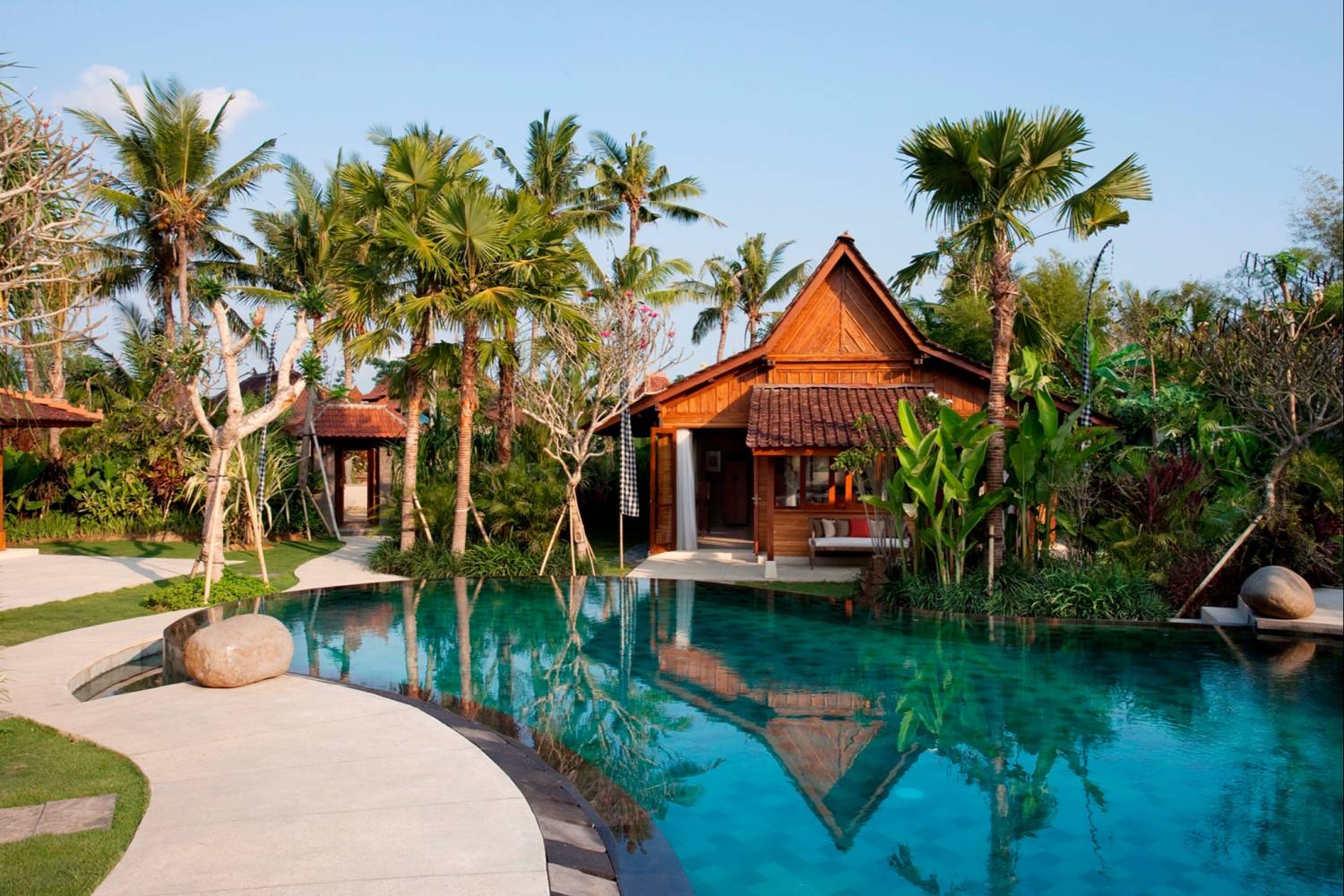 Sunset view of a villa in Berawa, Bali Private chef service in Berawa, Bali header