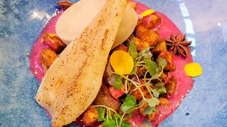 An outstanding dish cooked by a chef in Metz Dish cooked by a Personal Chef in Metz