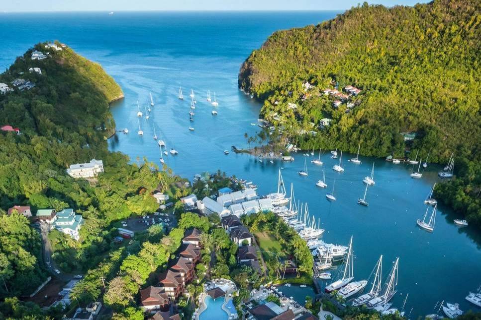 Marigot Bay with delights beneath the surface Marigot Bay with delights beneath the surface - Take a Chef