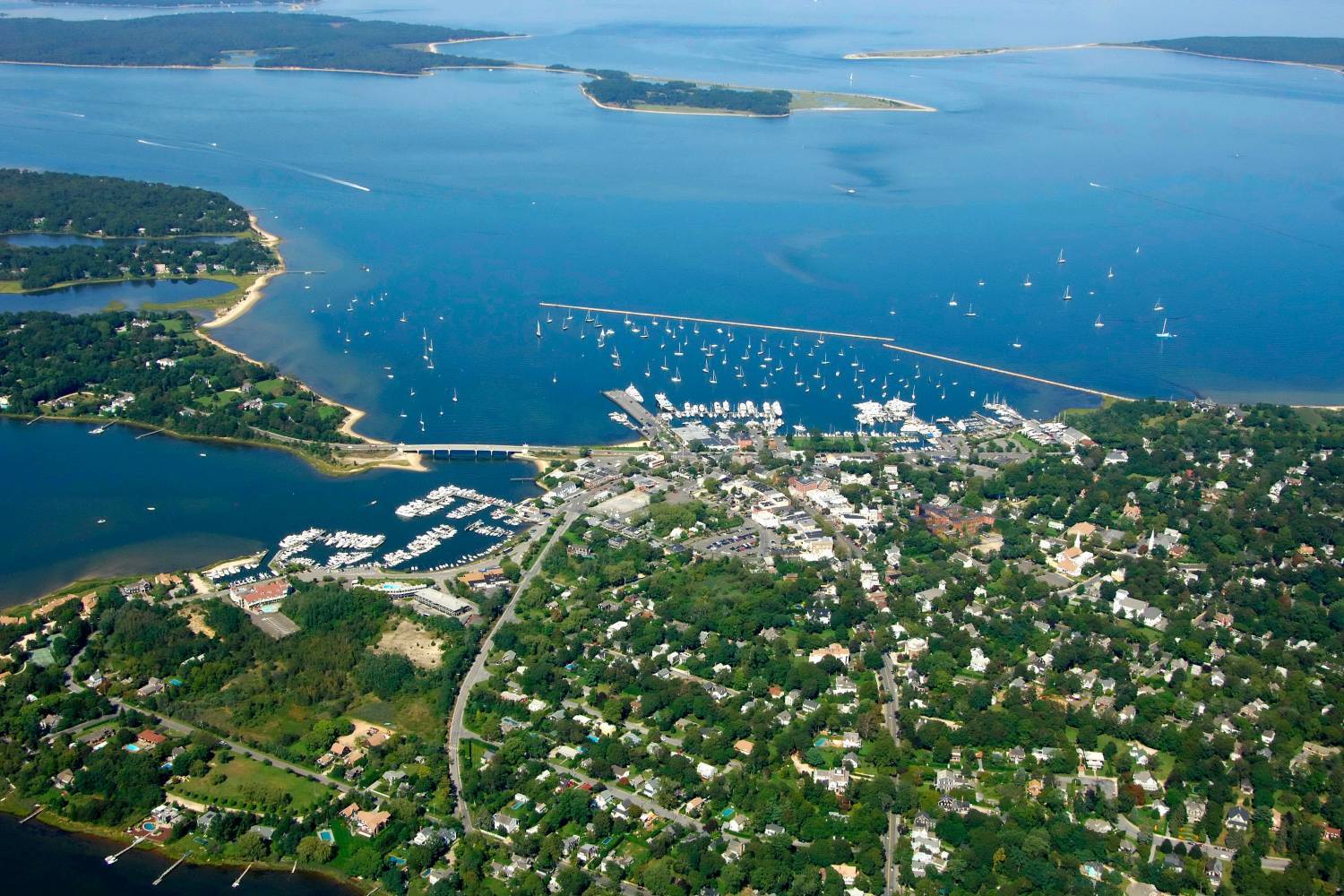 Amazing air view of Sag Harbor New York Amazing air view of Sag Harbor New York - Take a Chef