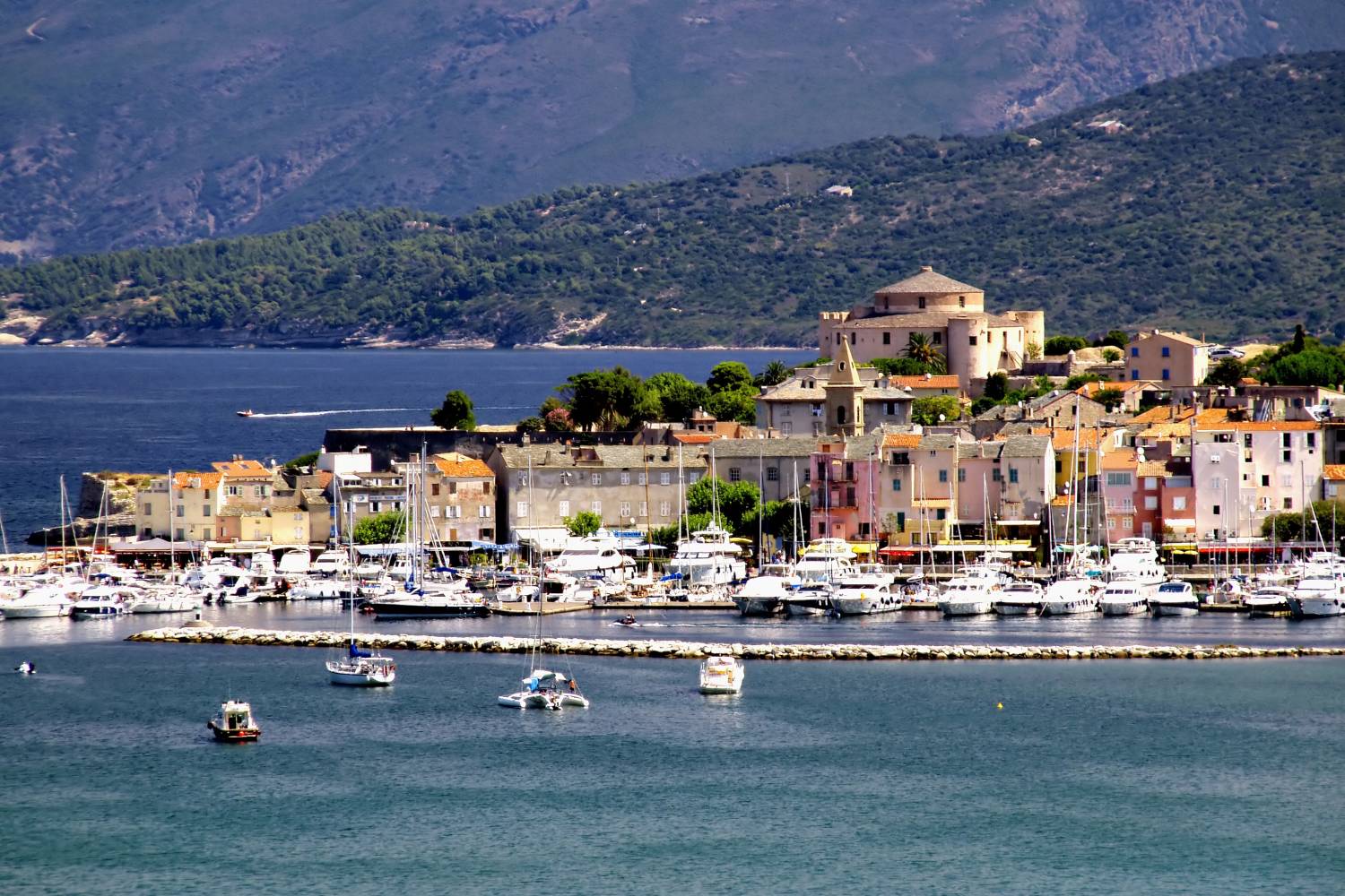 Areal view of Saint Florent port - Take a Chef