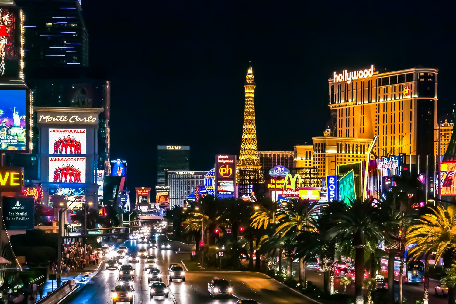 Las Vegas at night. 