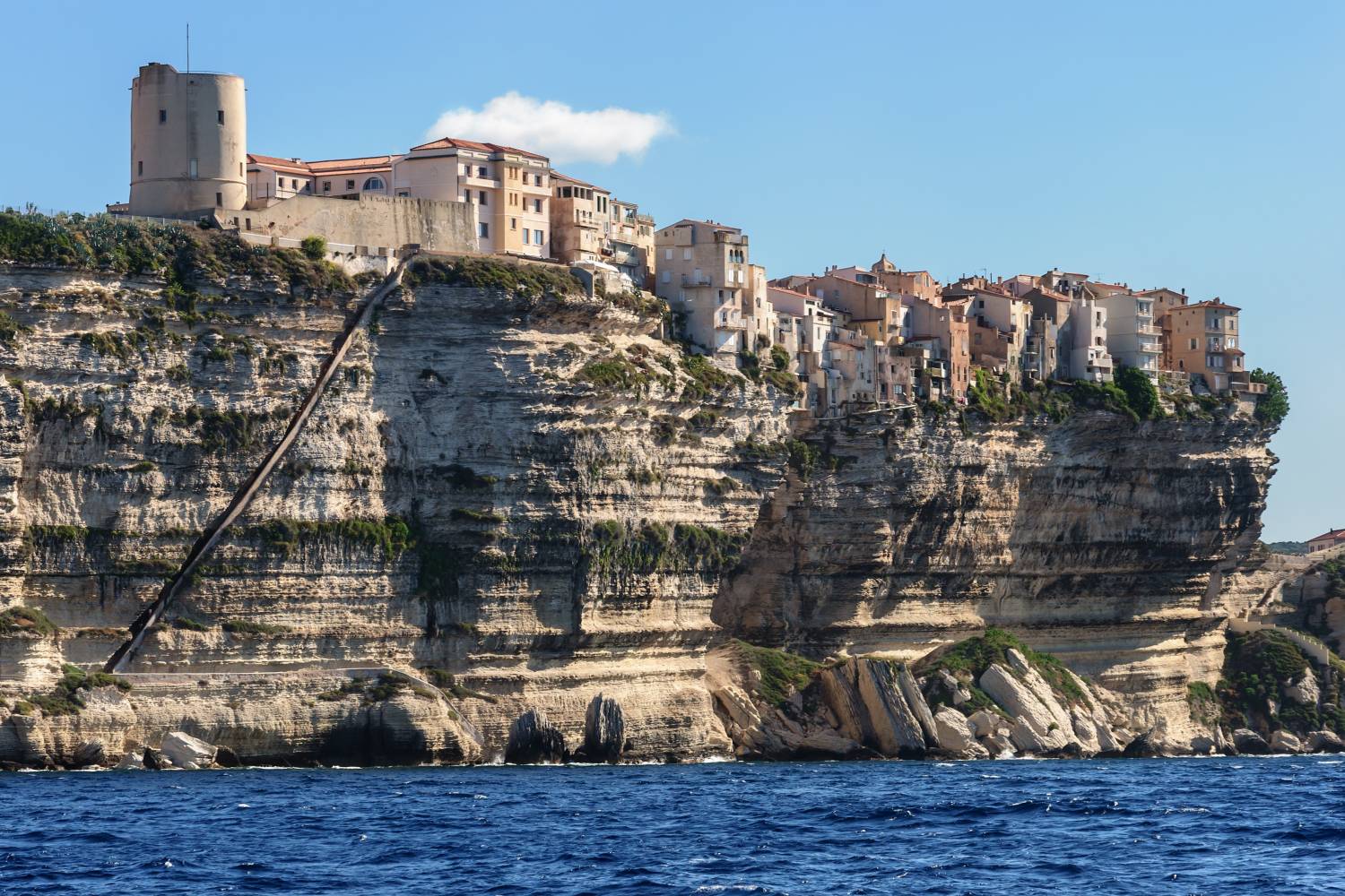Areal view of Bonifacio cliffs - Take a Chef