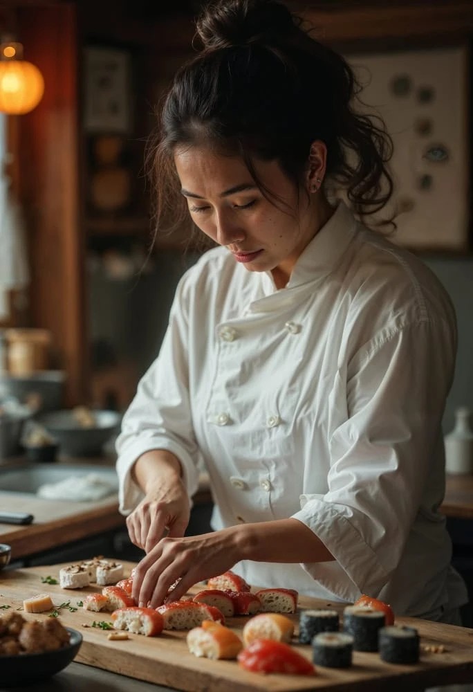 japanese chef working